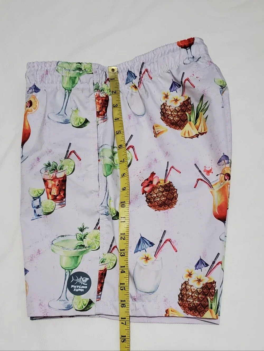 Psycho Tuna Pina Colada Board Shorts Swim Trunks Men Large